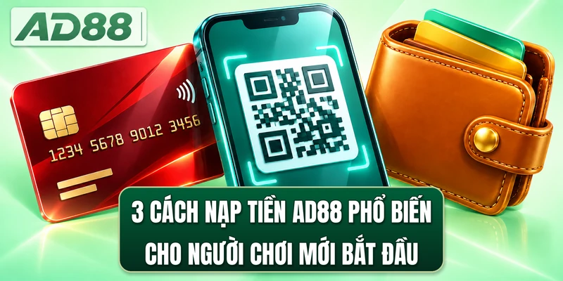 3 cách nạp tiền AD88 phổ biến cho người chơi mới bắt đầu
