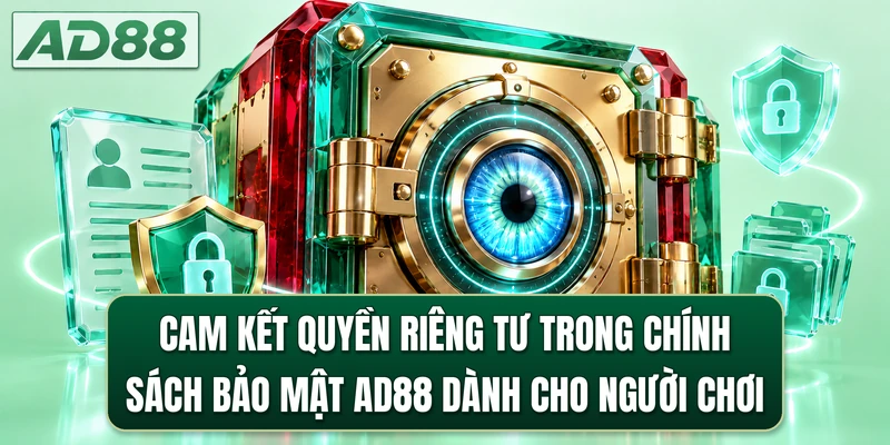 Cam kết quyền riêng tư trong chính sách bảo mật AD88 dành cho người chơi