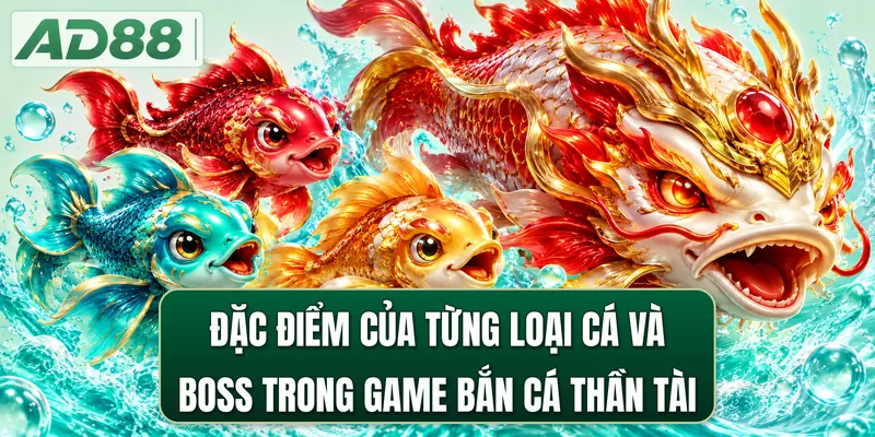 Đặc điểm của từng loại cá và boss trong game bắn cá Thần Tài
