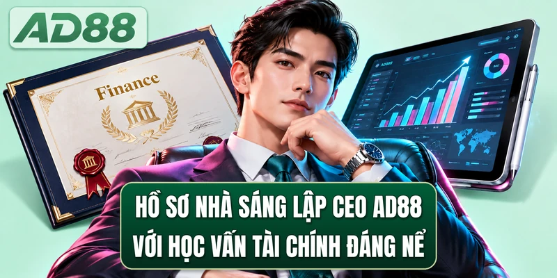 Hồ sơ nhà sáng lập CEO AD88 với học vấn tài chính đáng nể
