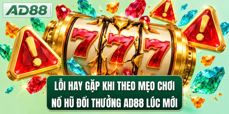 Lỗi hay gặp khi theo mẹo chơi nổ hũ đổi thưởng AD88 lúc mới