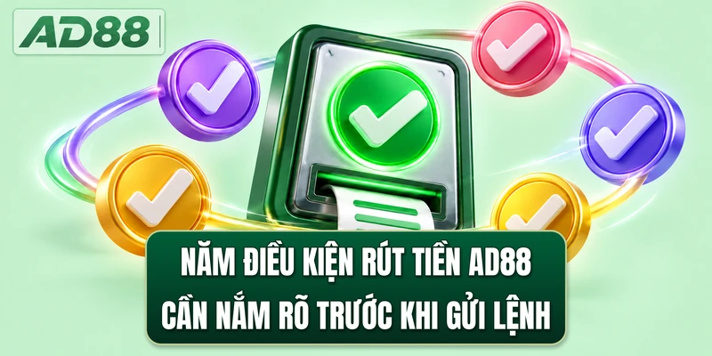 Năm điều kiện rút tiền AD88 cần nắm rõ trước khi gửi lệnh