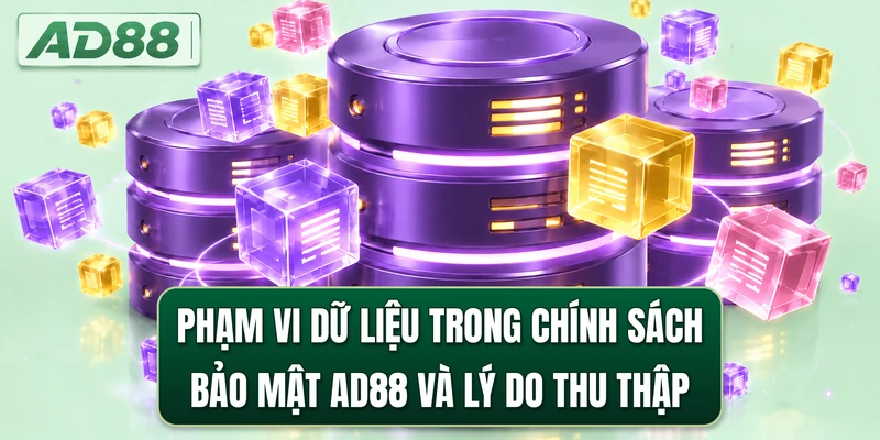 Phạm vi dữ liệu trong chính sách bảo mật AD88 và lý do thu thập