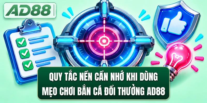 Quy tắc nền cần nhớ khi dùng mẹo chơi bắn cá đổi thưởng AD88