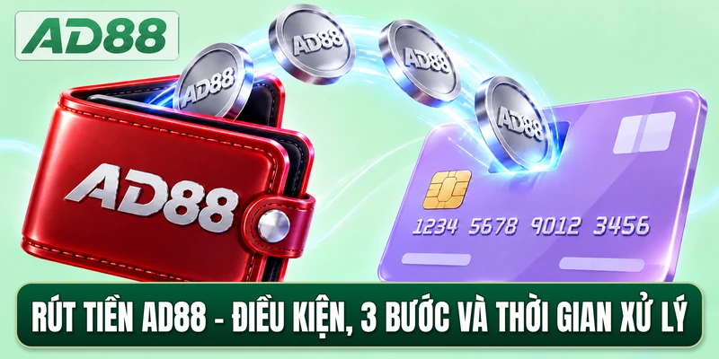 Rút Tiền AD88 - Điều Kiện, 3 Bước Và Thời Gian Xử Lý