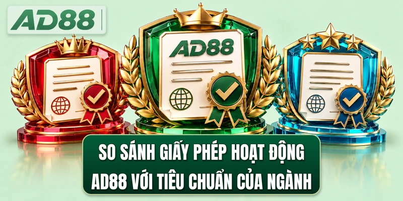 So sánh giấy phép hoạt động AD88 với tiêu chuẩn của ngành
