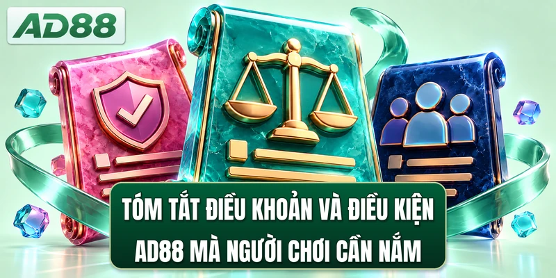 Tóm tắt điều khoản và điều kiện AD88 mà người chơi cần nắm