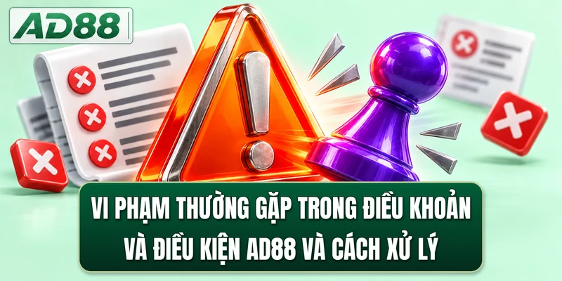 Vi phạm thường gặp trong điều khoản và điều kiện AD88 và cách xử lý
